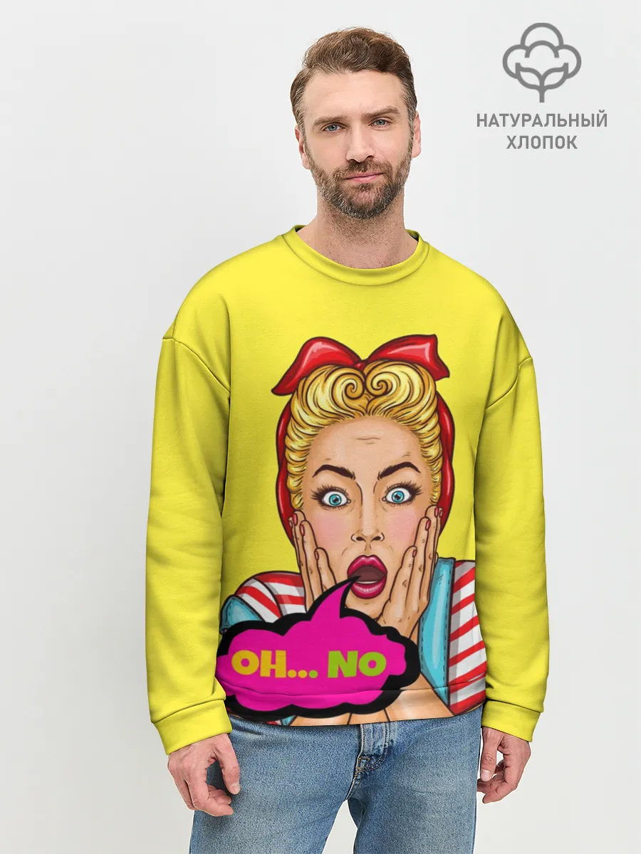 Мужской свитшот базовый / Oh...no