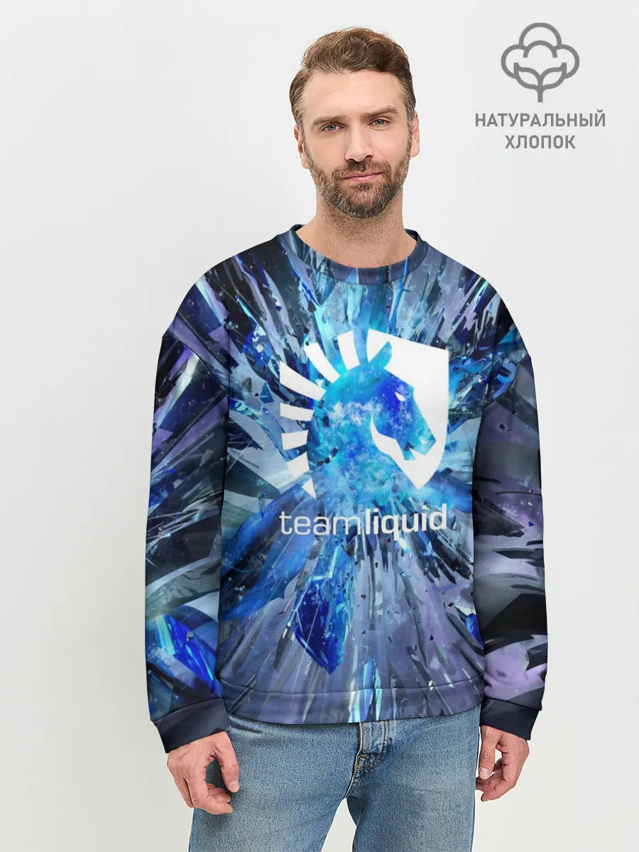 Мужской свитшот базовый / TEAM LIQUID E-SPORT
