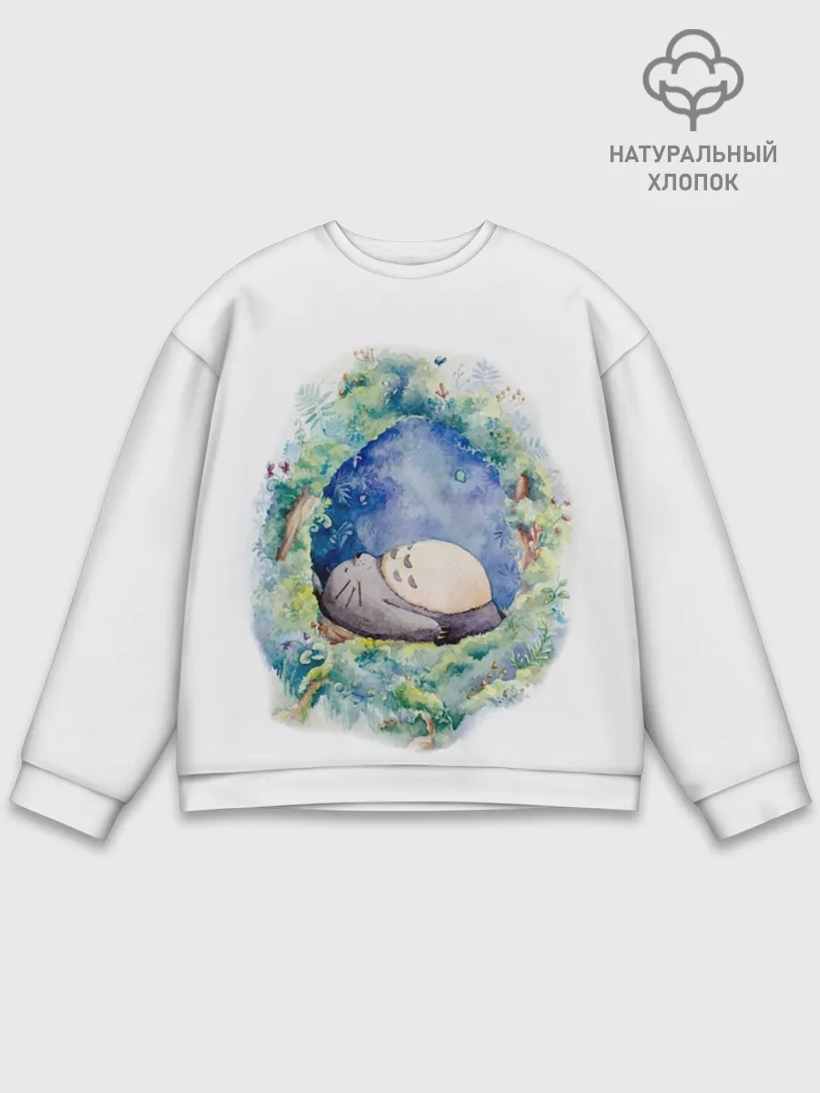 Мужской свитшот базовый / Тоторо спит