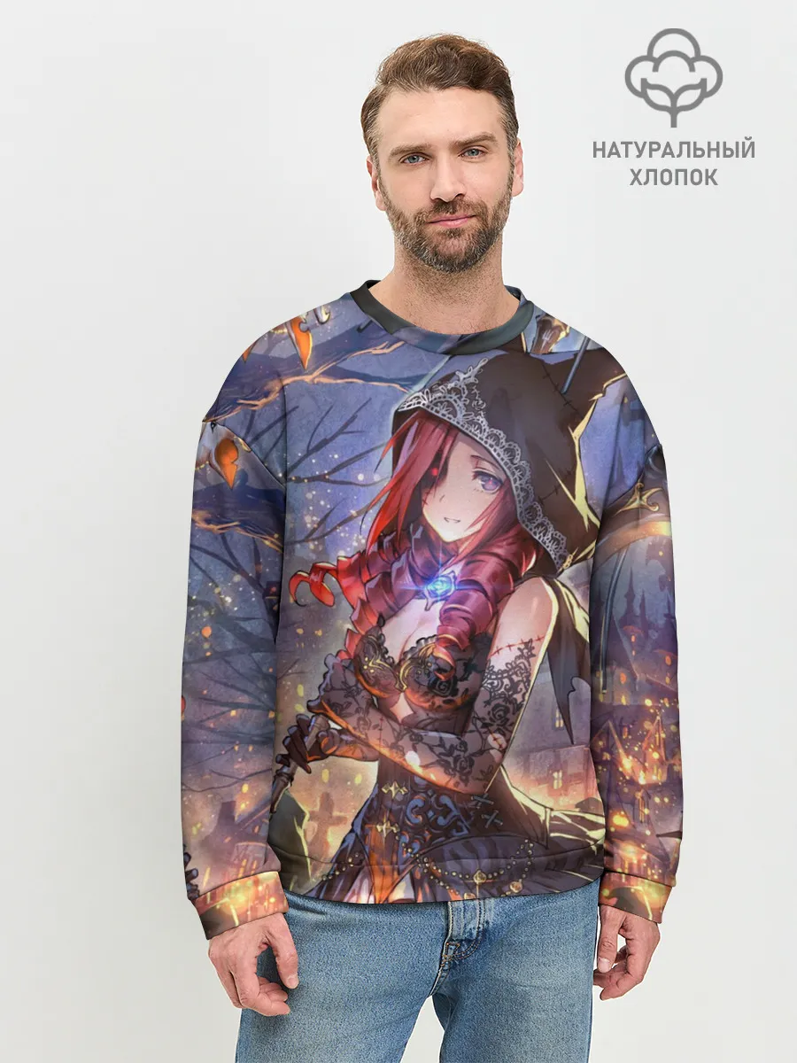 Мужской свитшот базовый / Однокрылый демон Амира