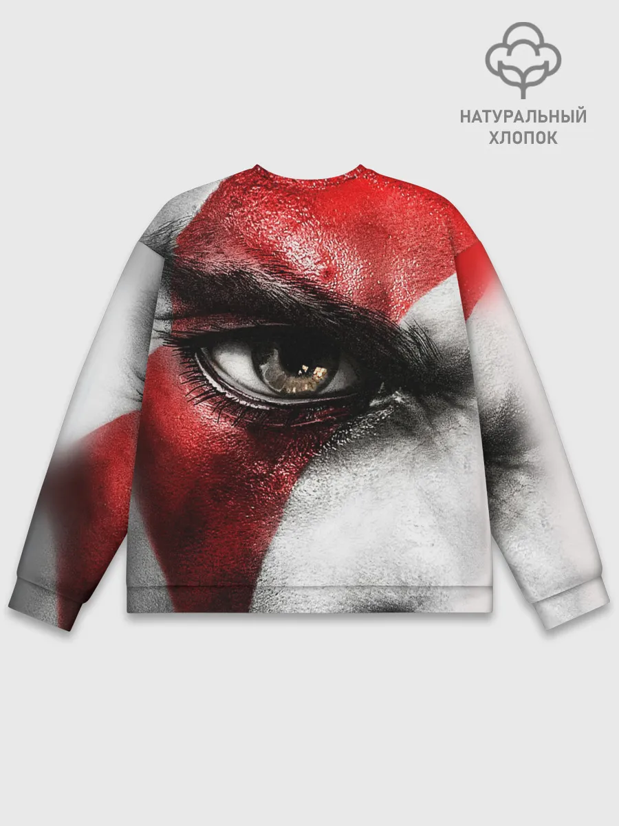 Мужской свитшот базовый / Взгляд Кратоса