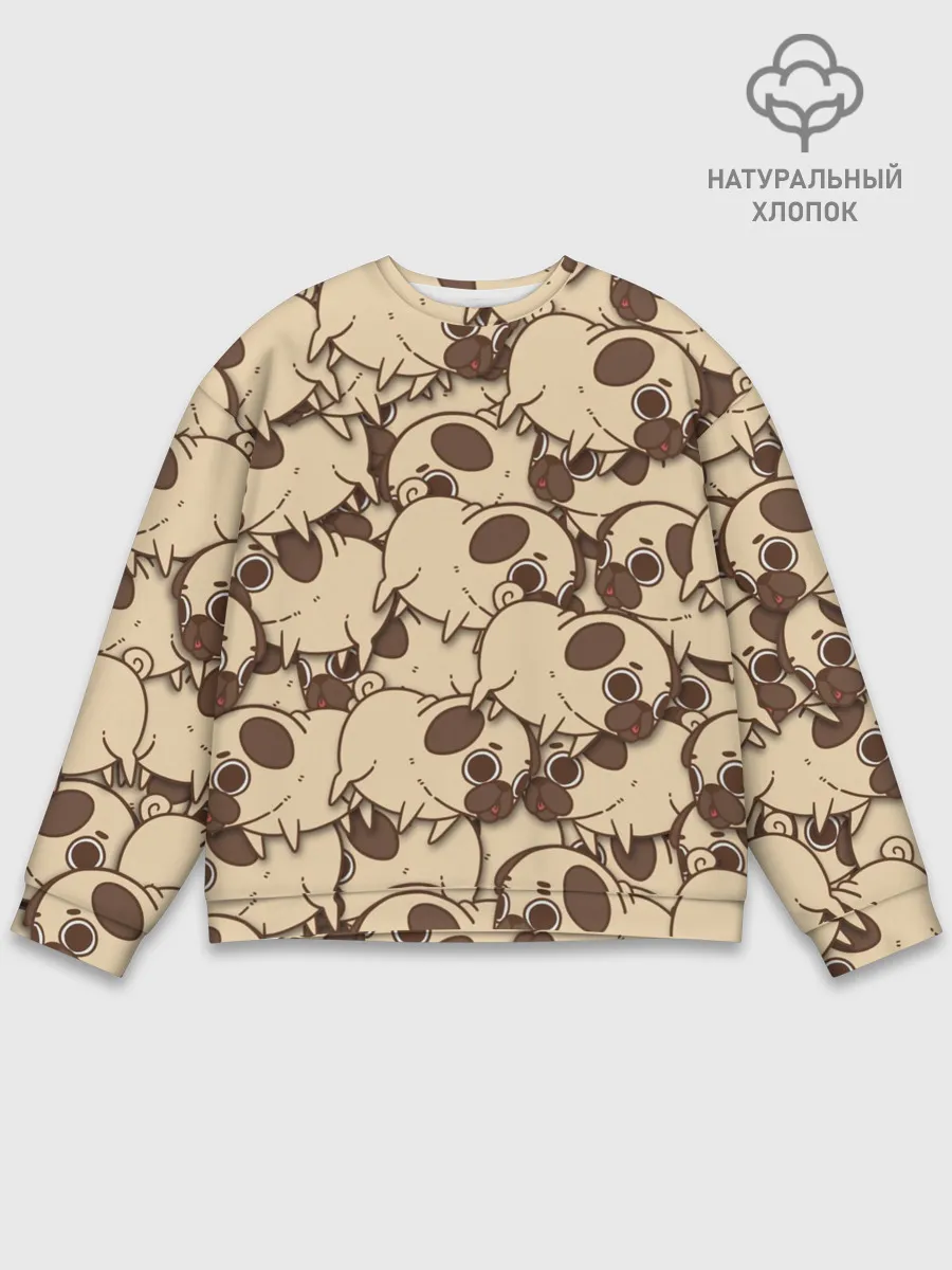 Мужской свитшот базовый / мопс