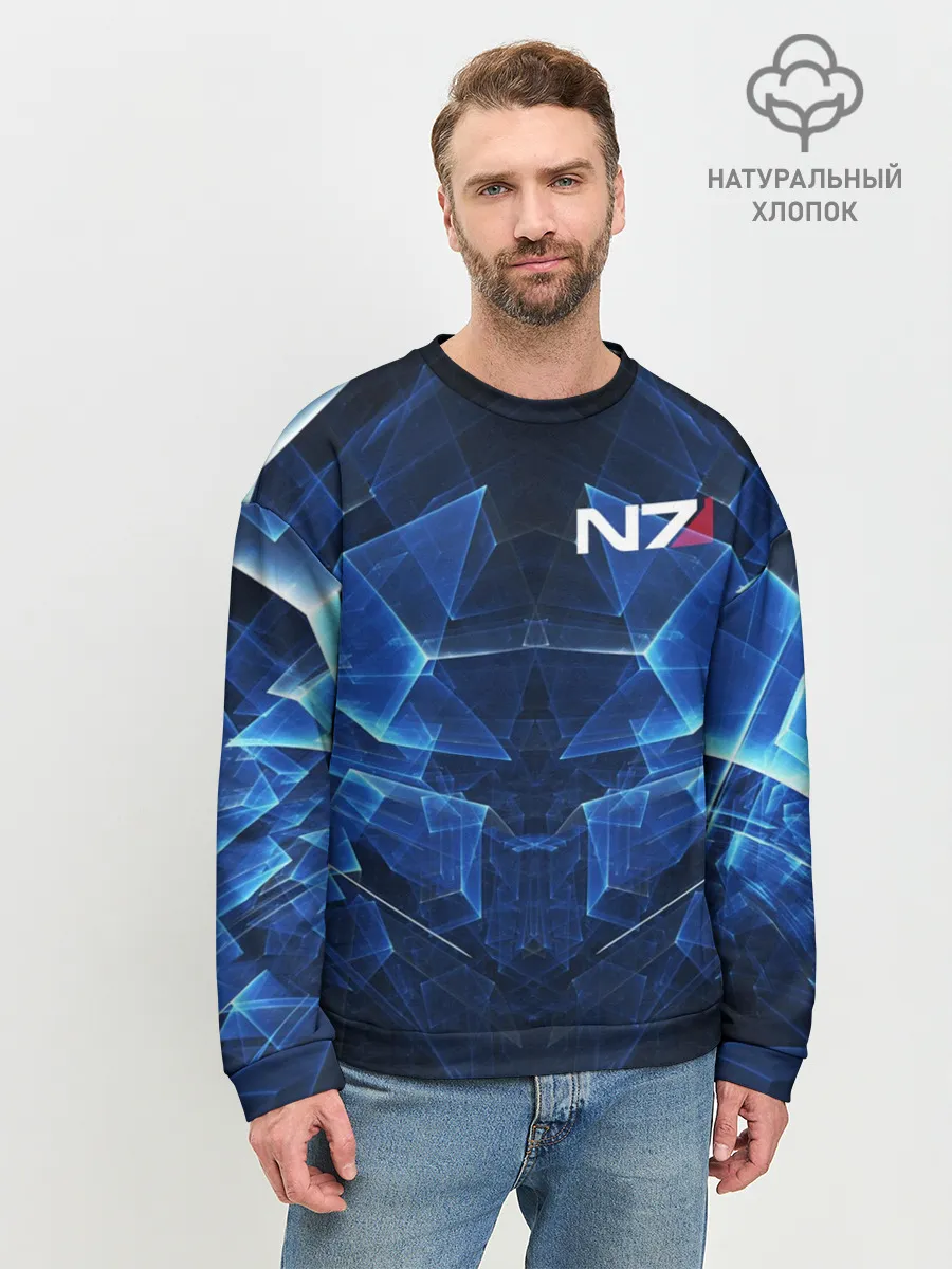 Мужской свитшот базовый / MASS EFFECT N7 | МАСС ЭФФЕКТ Н7