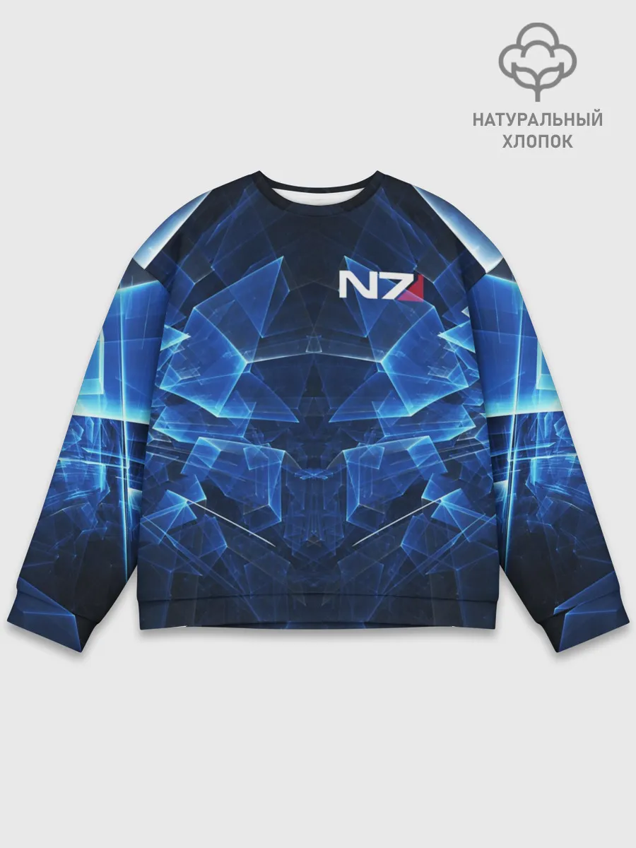Мужской свитшот базовый / MASS EFFECT N7 | МАСС ЭФФЕКТ Н7