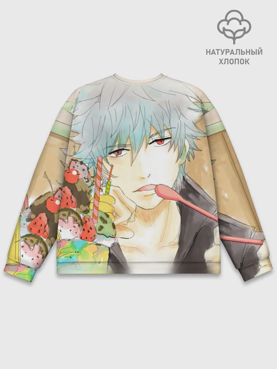 Мужской свитшот базовый / манга Серебряная душа