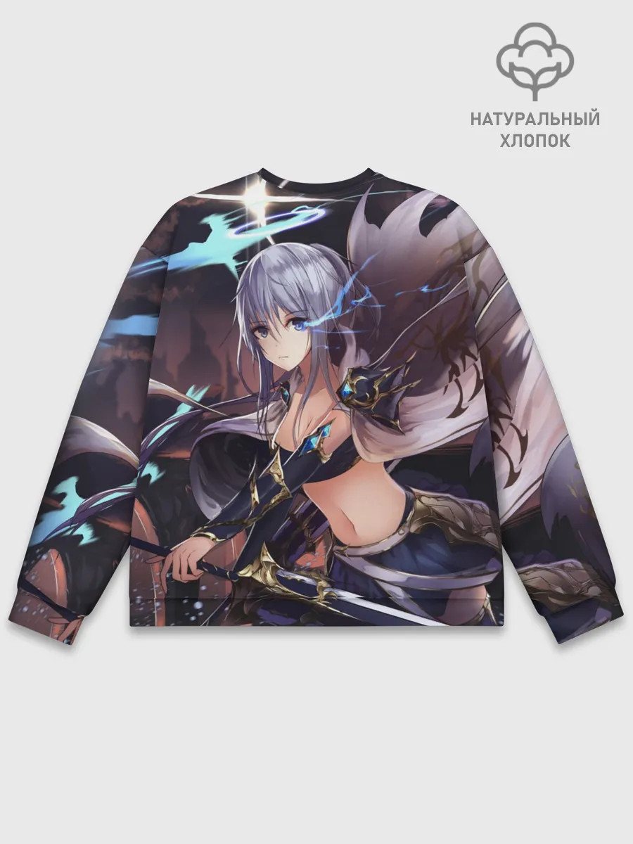 Мужской свитшот базовый / ФЭНТЕЗИ АНИМЕ-ВОИТЕЛЬНИЦА