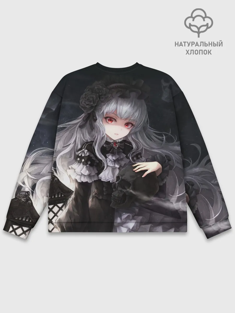 Мужской свитшот базовый / Темная Хатсуне Мику