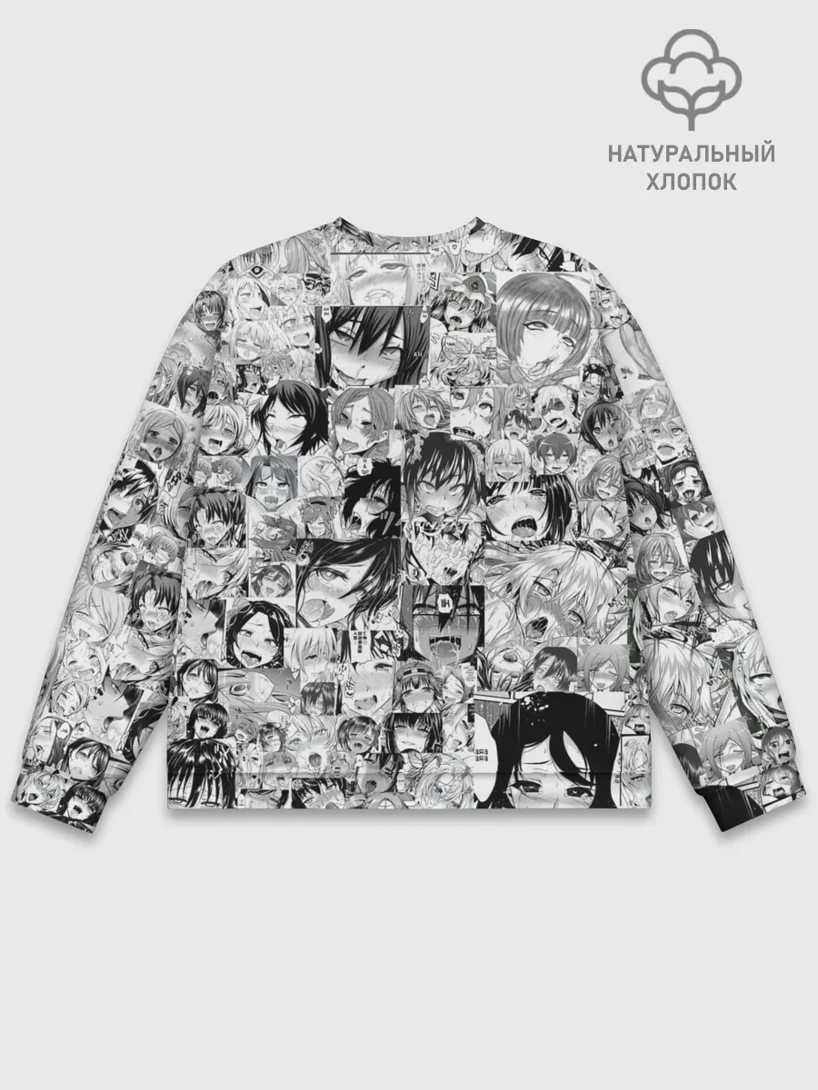 Мужской свитшот базовый / АХЕГАО ЛИЦА | AHEGAO FACES