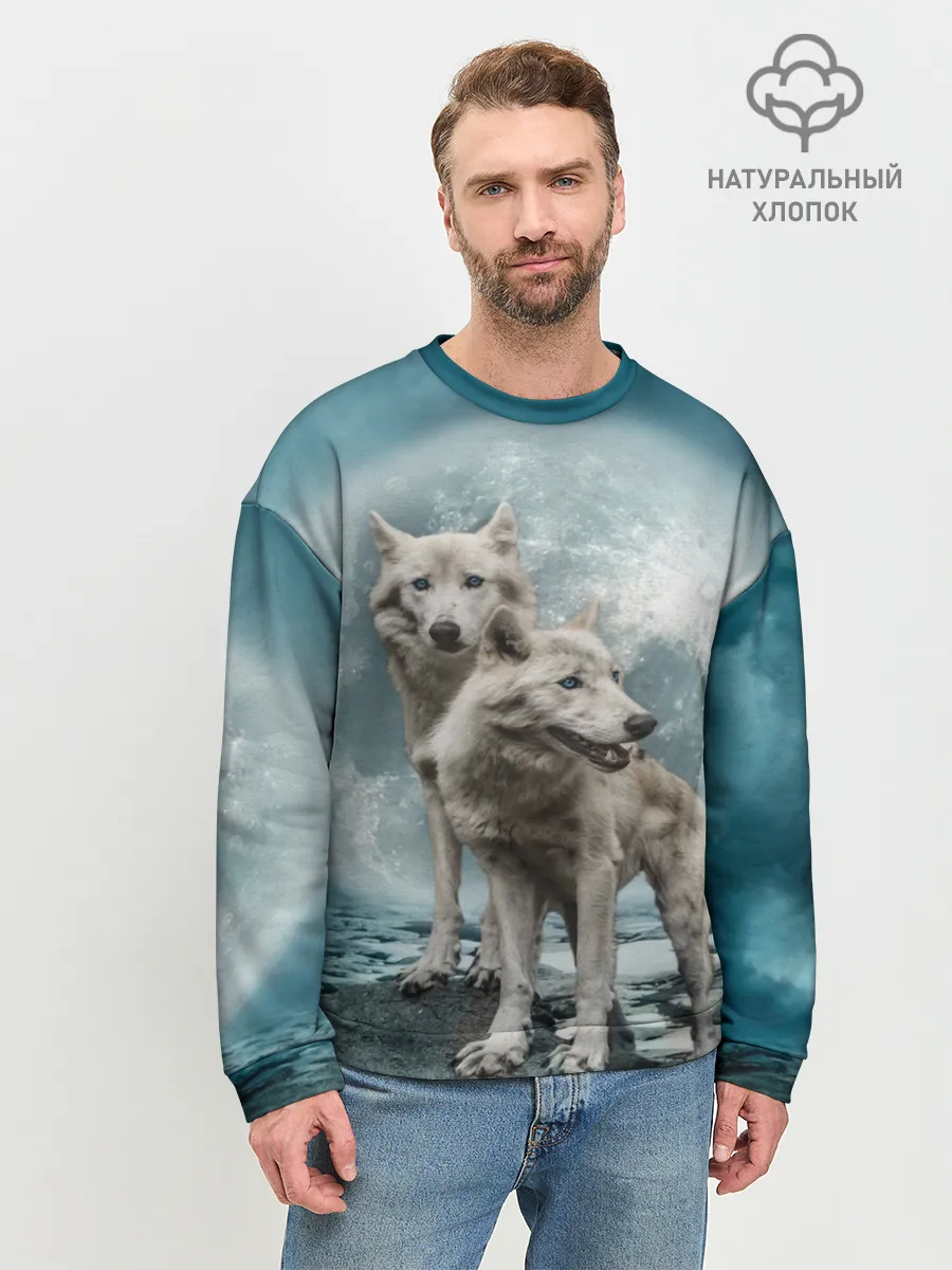 Мужской свитшот базовый / Волки