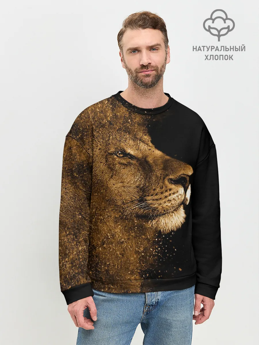 Мужской свитшот базовый / Лев