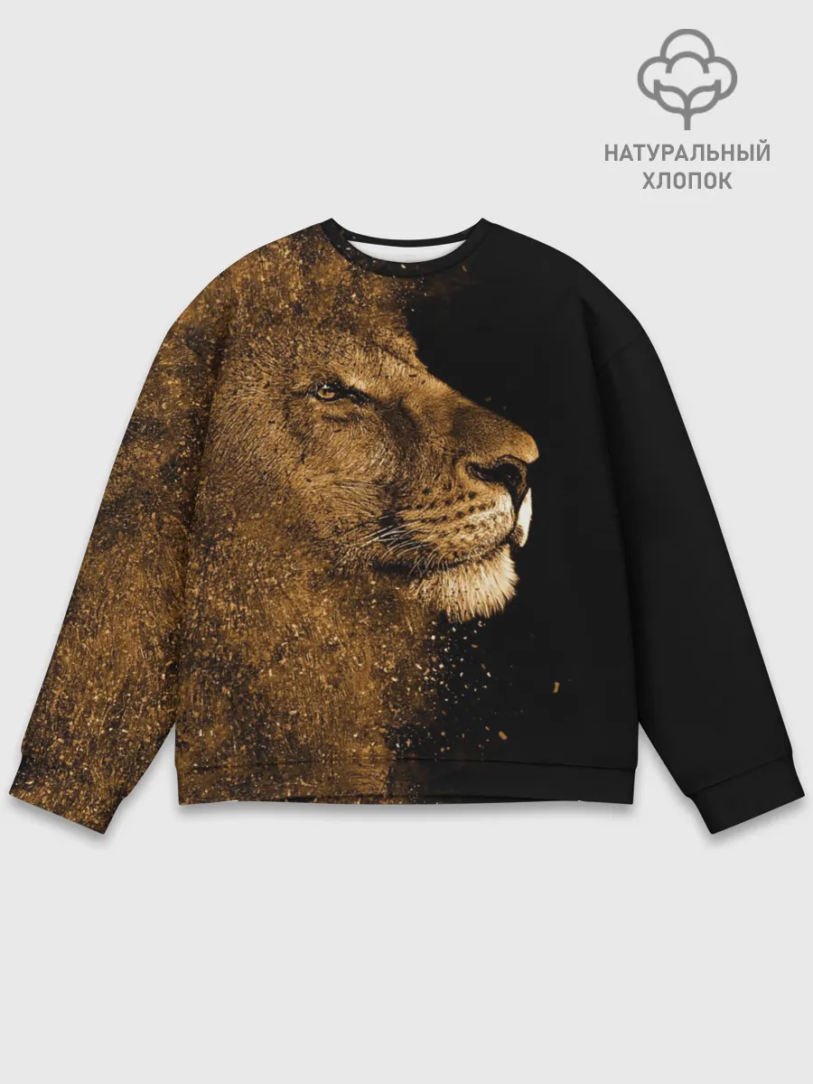 Мужской свитшот базовый / Лев