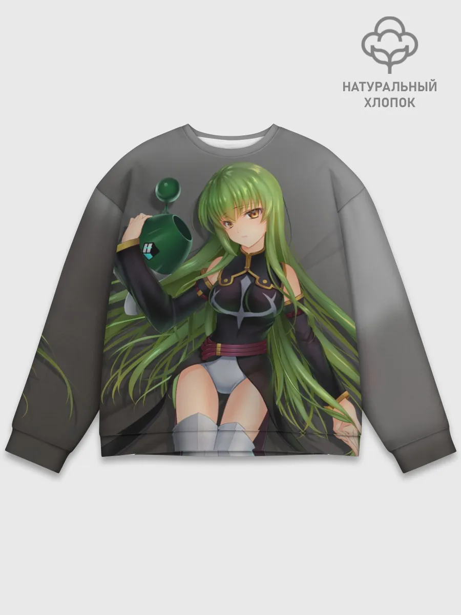 Мужской свитшот базовый / Code Geass art gray