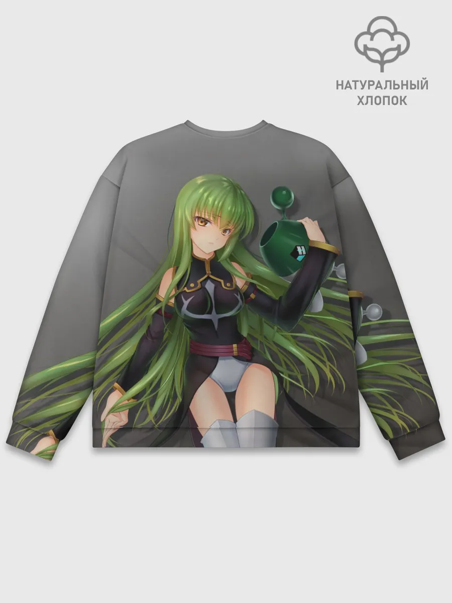 Мужской свитшот базовый / Code Geass art gray