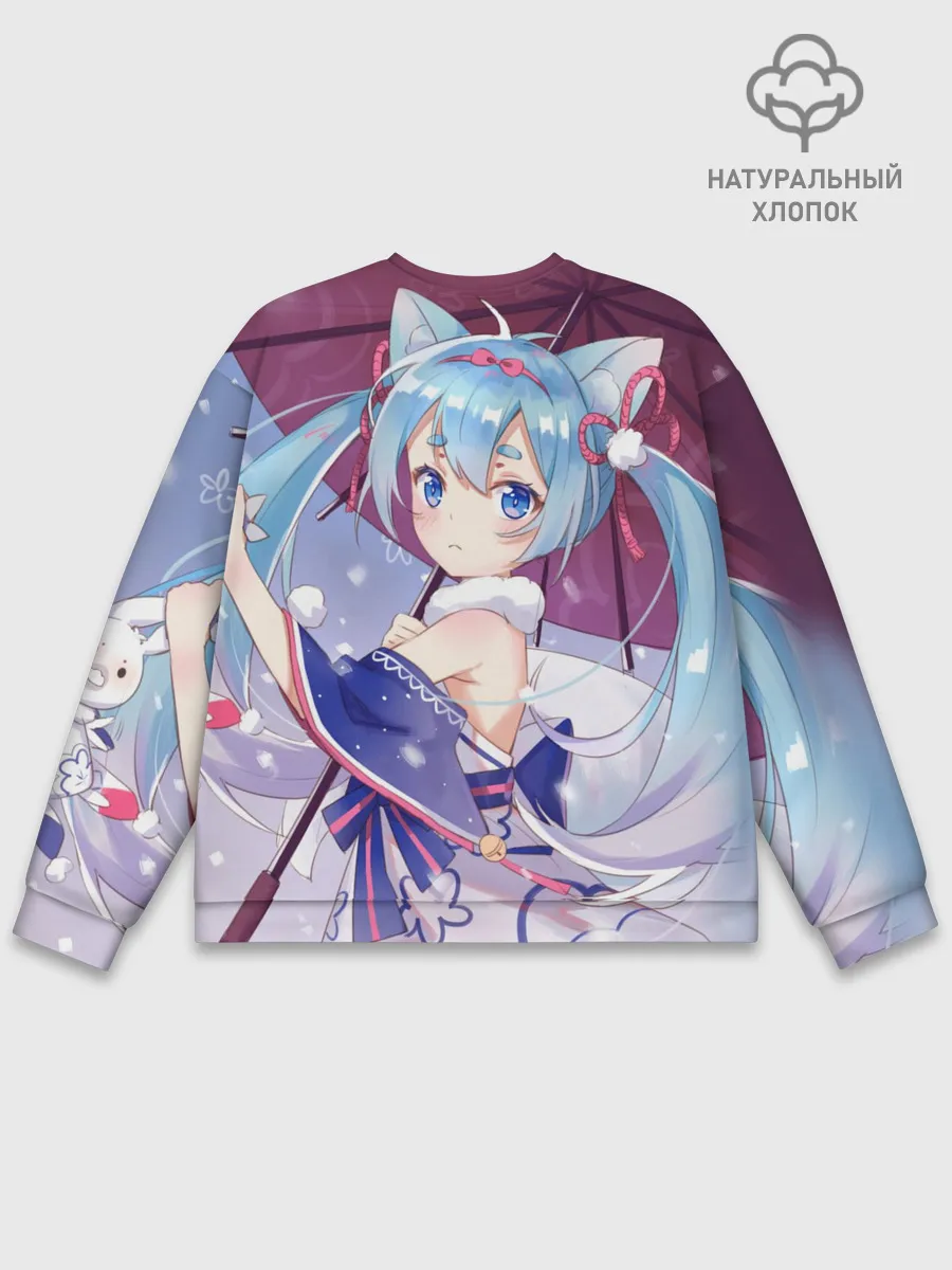 Мужской свитшот базовый / Хацуне Мику с зонтом