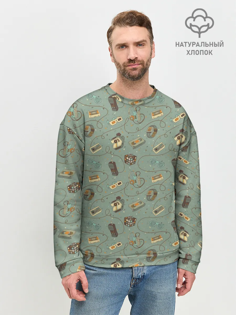 Мужской свитшот базовый / Oldschool pattern