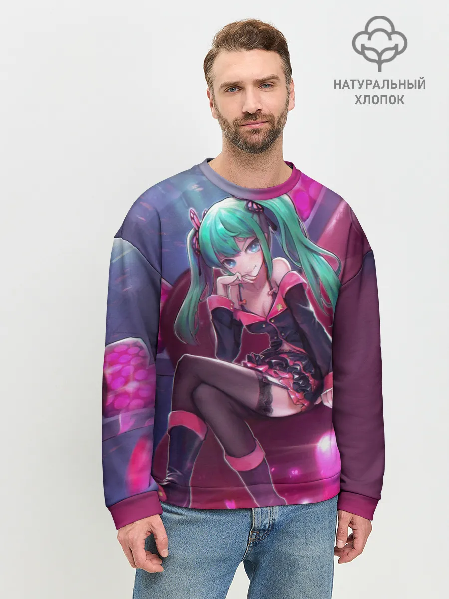 Мужской свитшот базовый / Хатсуне Мику