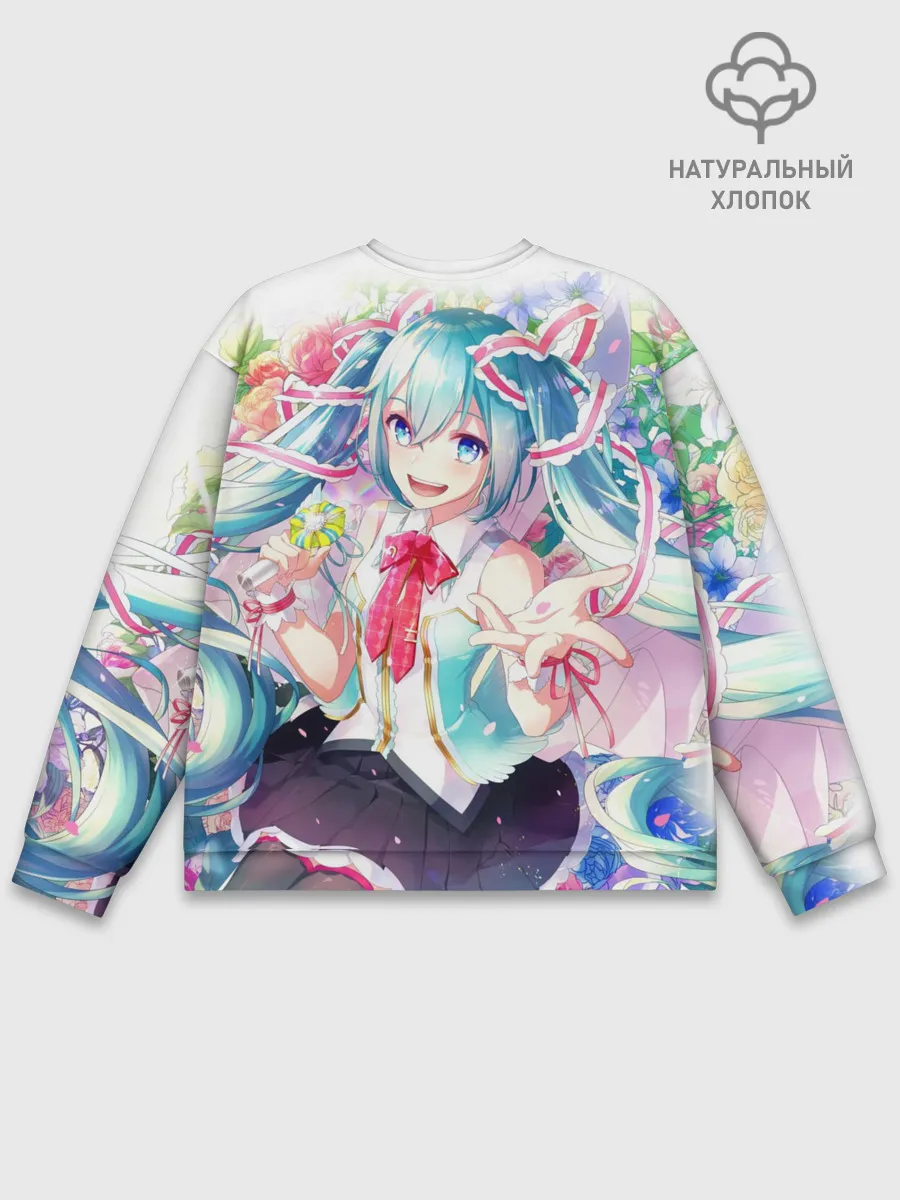Мужской свитшот базовый / Благородная Хатсуне Мику