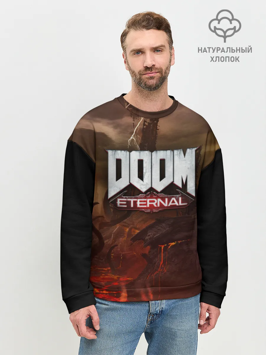 Мужской свитшот базовый / DOOM Eternal