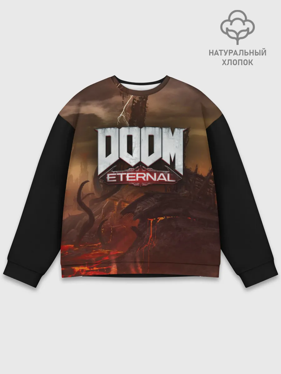 Мужской свитшот базовый / DOOM Eternal