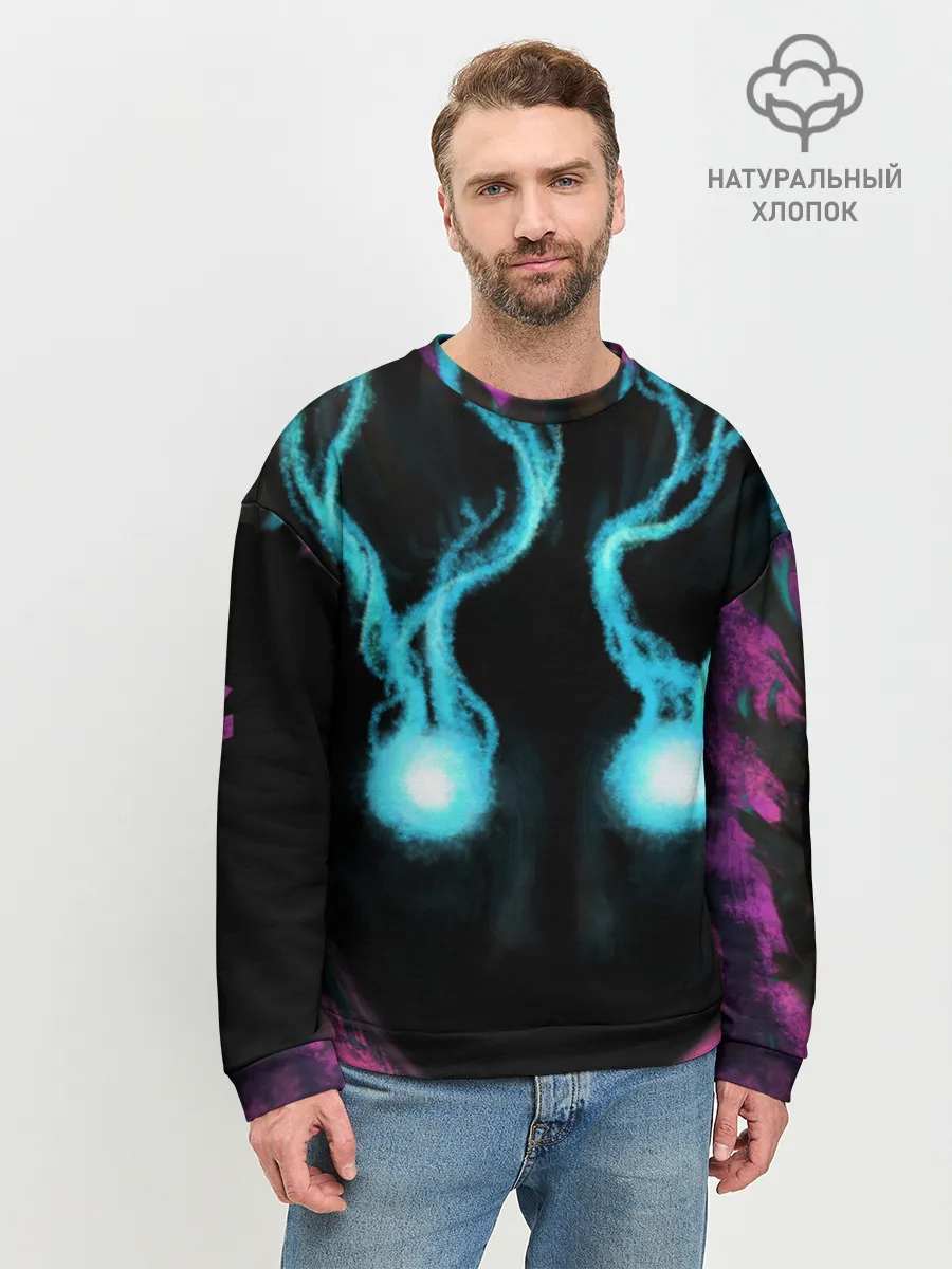 Мужской свитшот базовый / Mob psycho 100 power