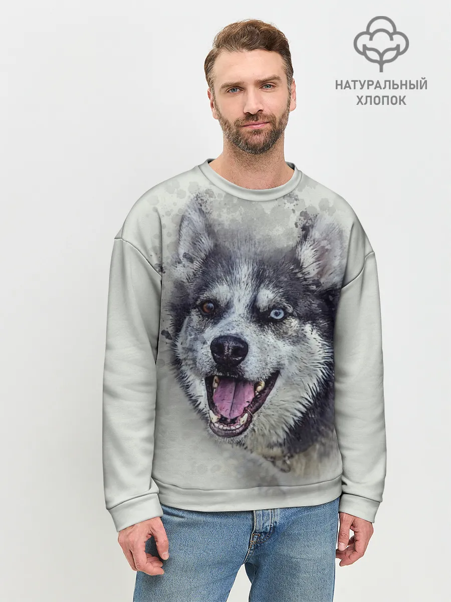 Мужской свитшот базовый / Хаска