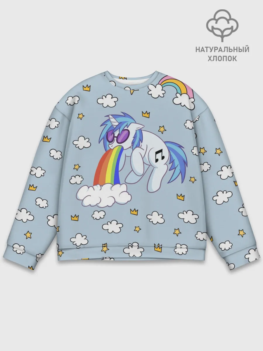 Мужской свитшот базовый / Винил Скрэтч