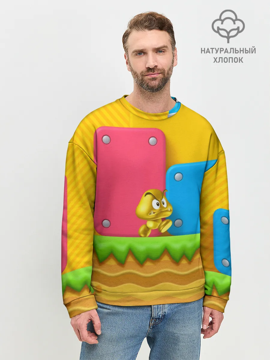 Мужской свитшот базовый / Супер Марио