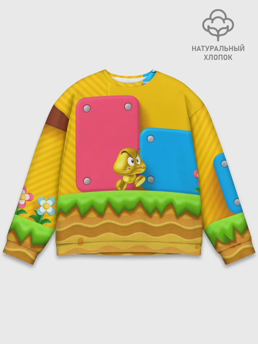 Мужской свитшот базовый / Супер Марио