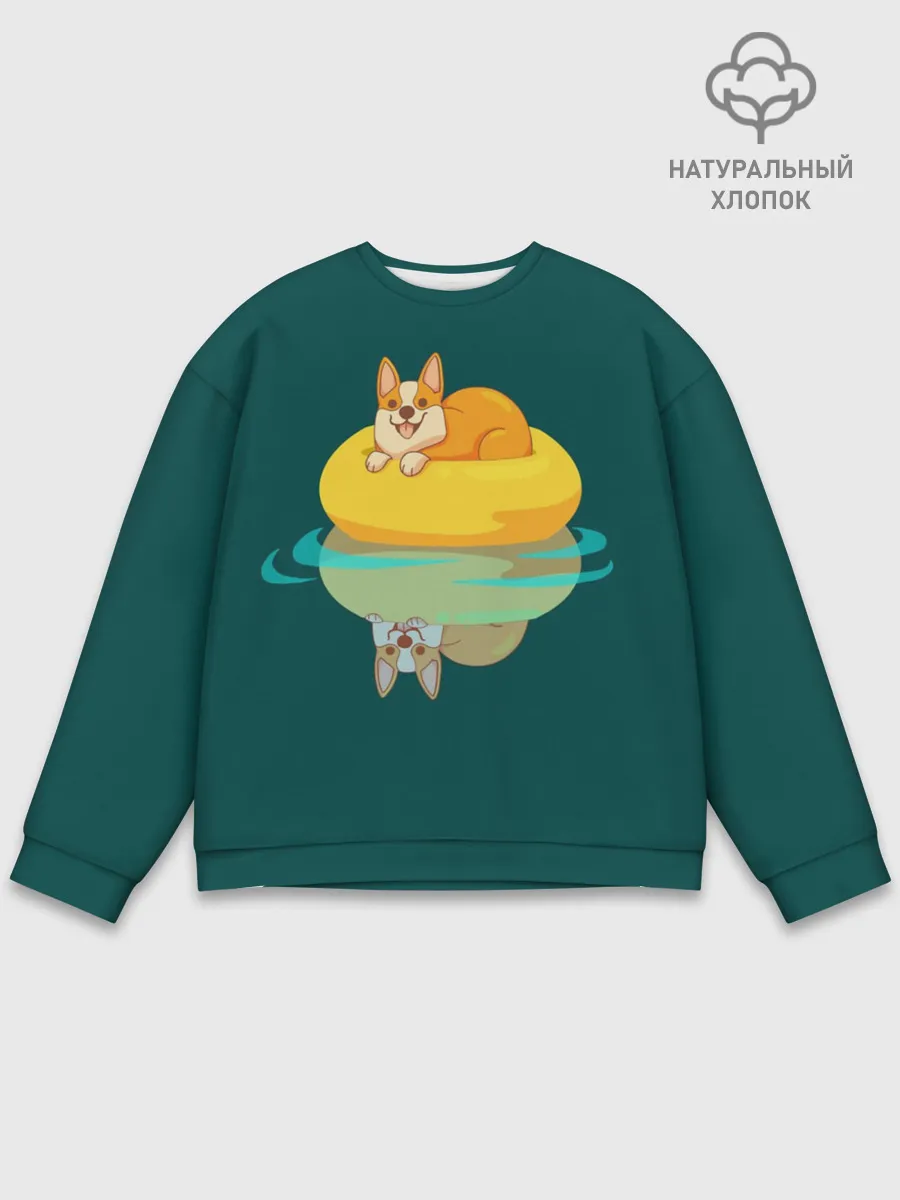 Мужской свитшот базовый / Корги