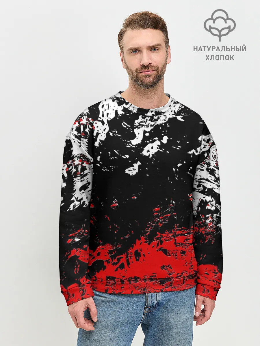 Мужской свитшот базовый / БРЫЗГИ КРАСОК
