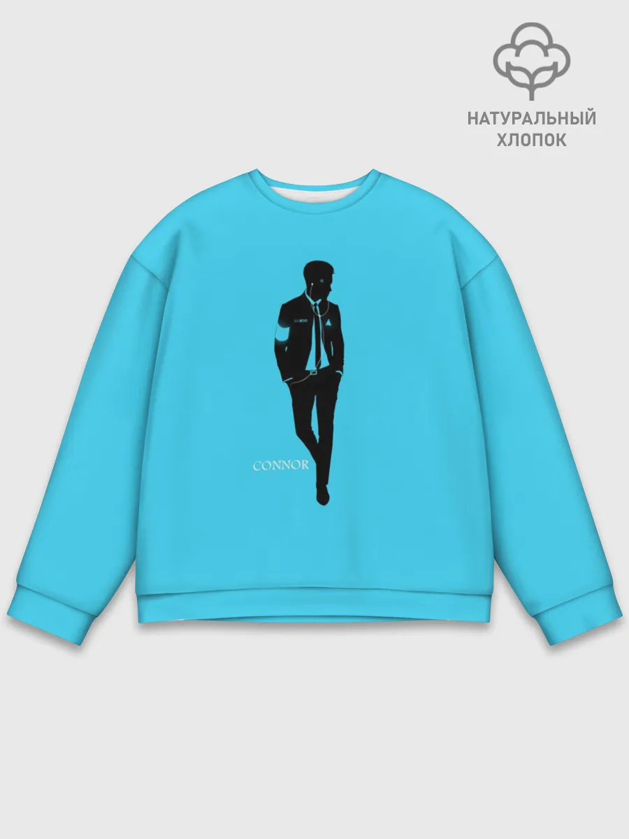 Мужской свитшот базовый / Connor. Detroit: Become Human