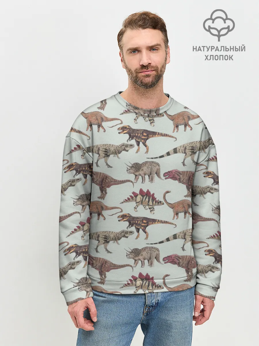 Мужской свитшот базовый / Динозавры