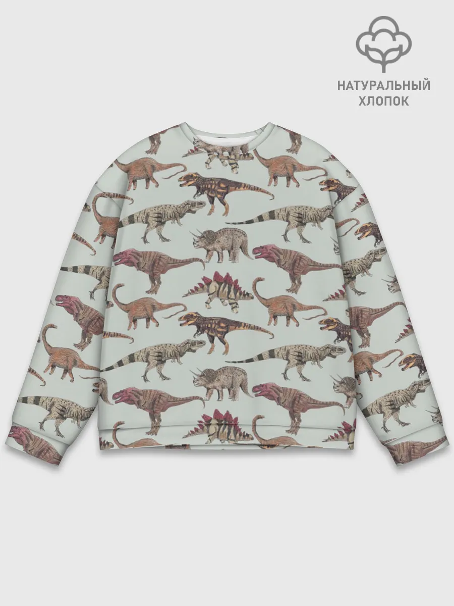 Мужской свитшот базовый / Динозавры