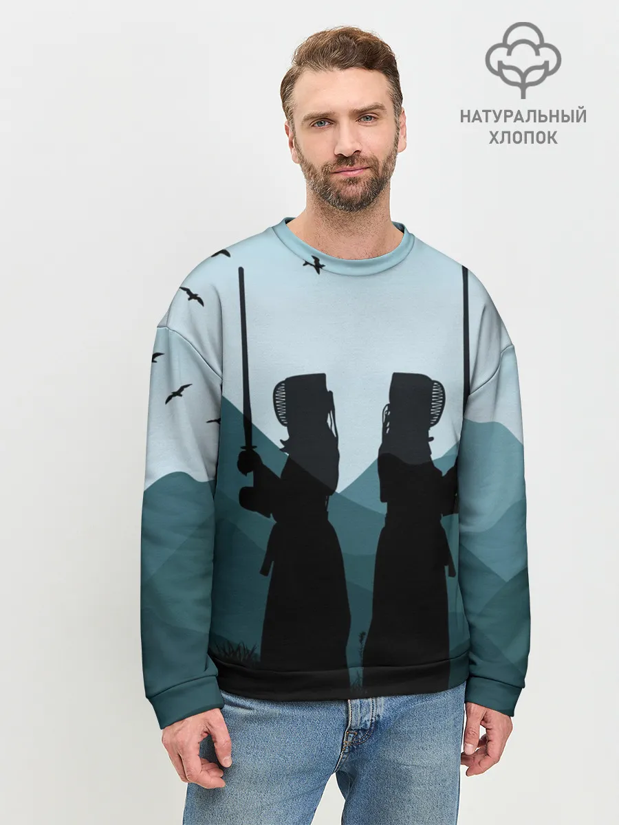 Мужской свитшот базовый / Тренировка кендо