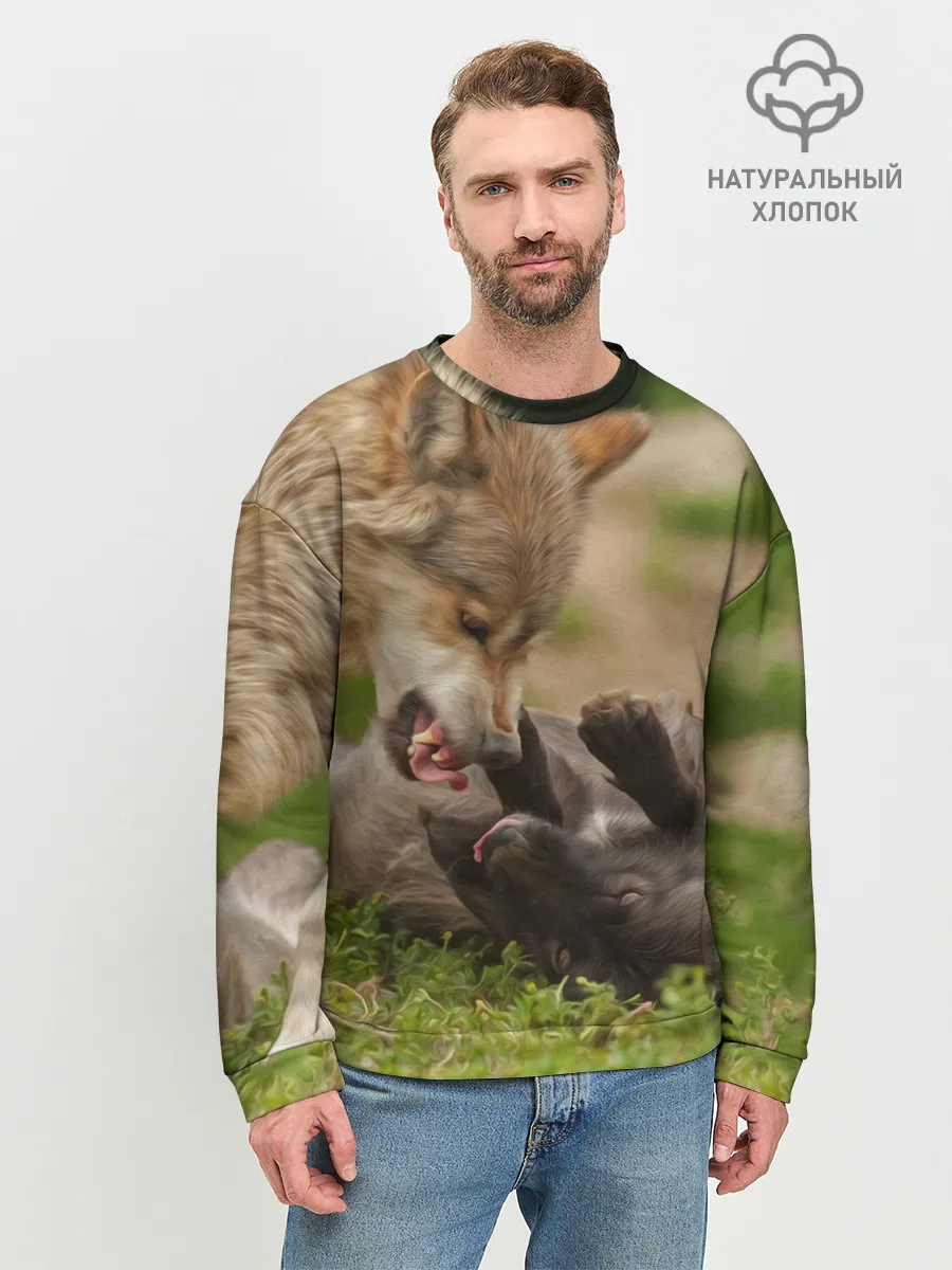 Мужской свитшот базовый / Волки