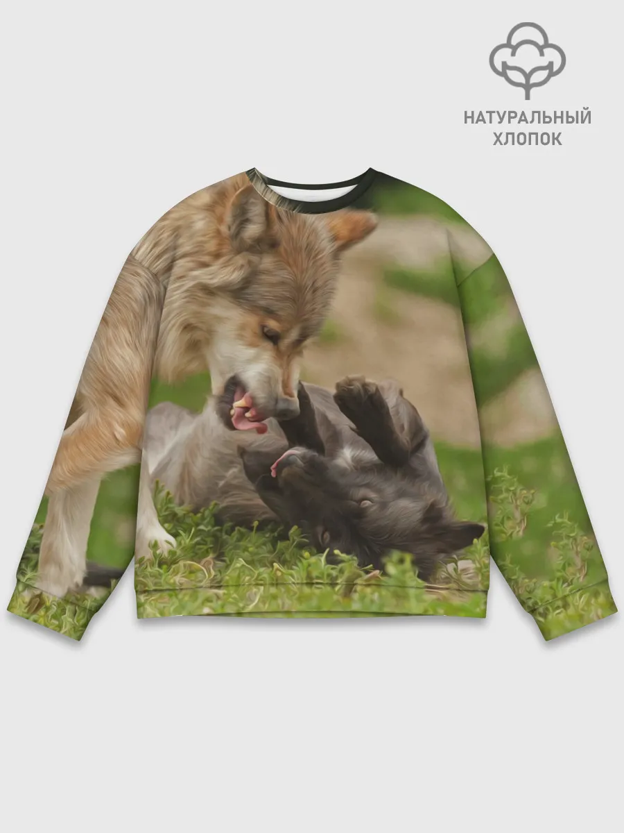 Мужской свитшот базовый / Волки