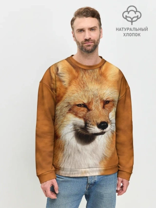 Мужской свитшот базовый / Лисичка