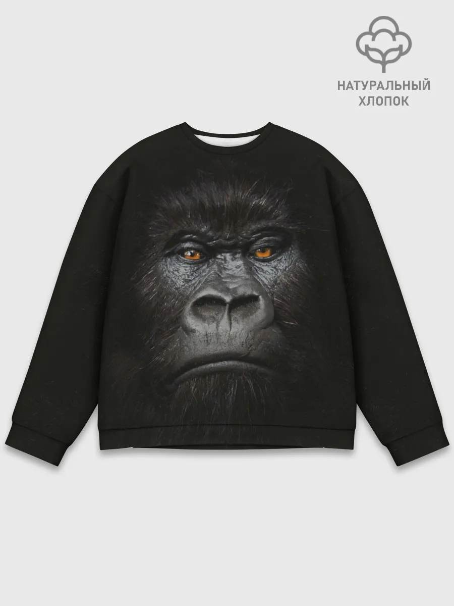 Мужской свитшот базовый / Горилла 3D