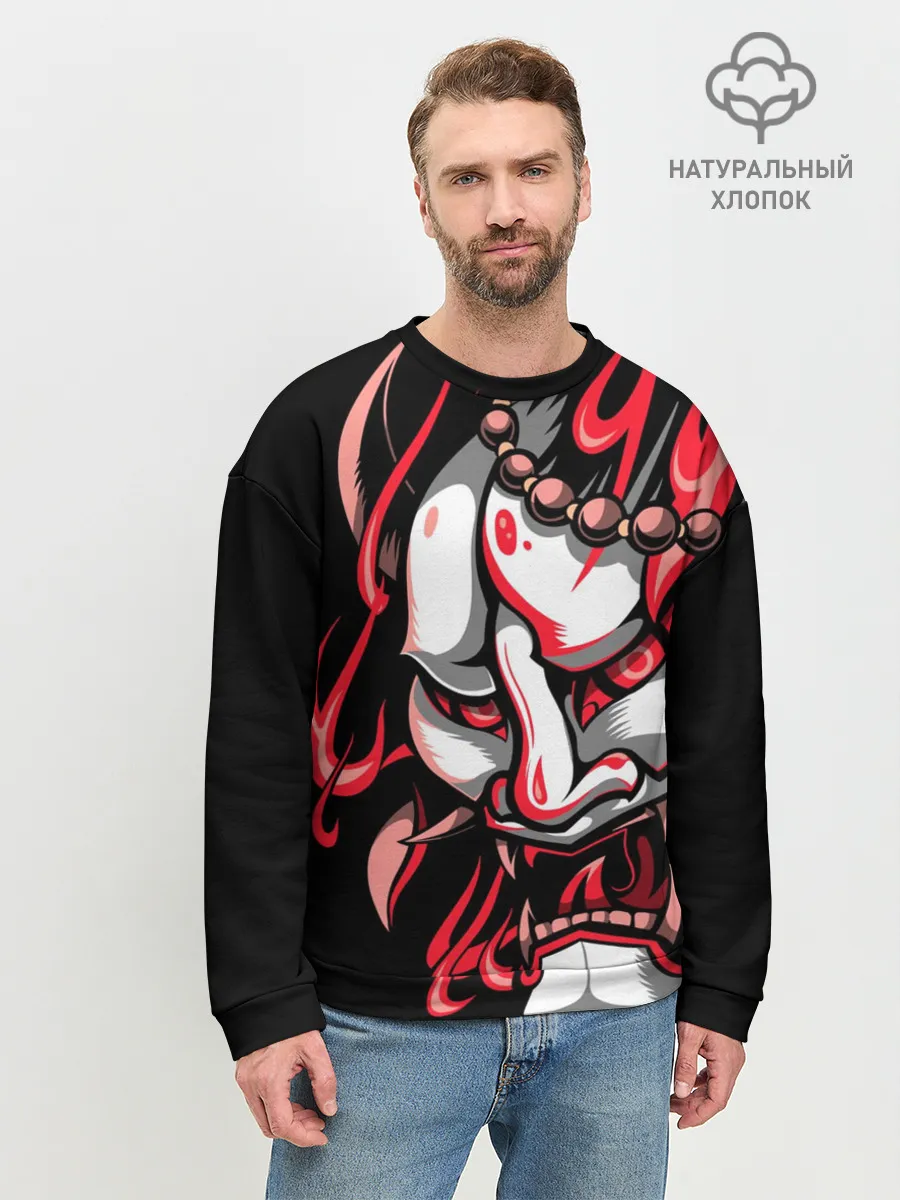 Мужской свитшот базовый / Демон Они