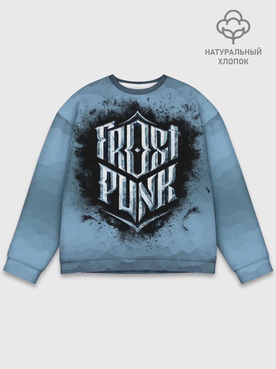 Мужской свитшот базовый / Frostpunk Logo