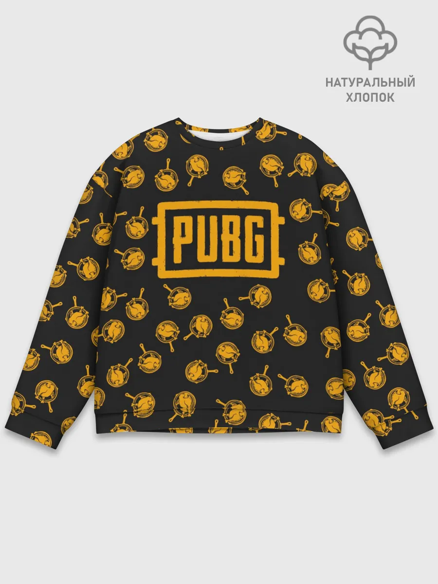 Мужской свитшот базовый / PUBG CHIKEN | ПАБГ КУРИЦА