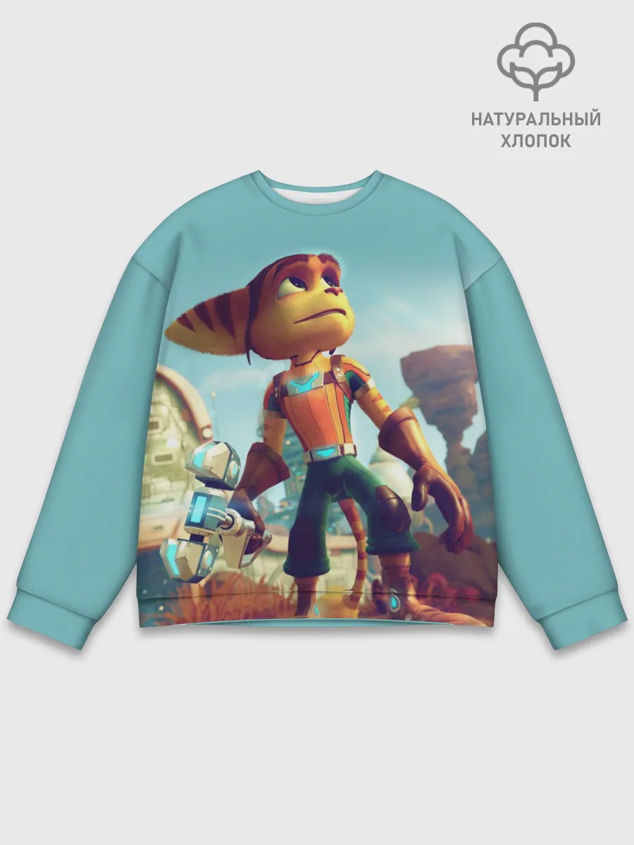 Мужской свитшот базовый / Ratchet and Clank