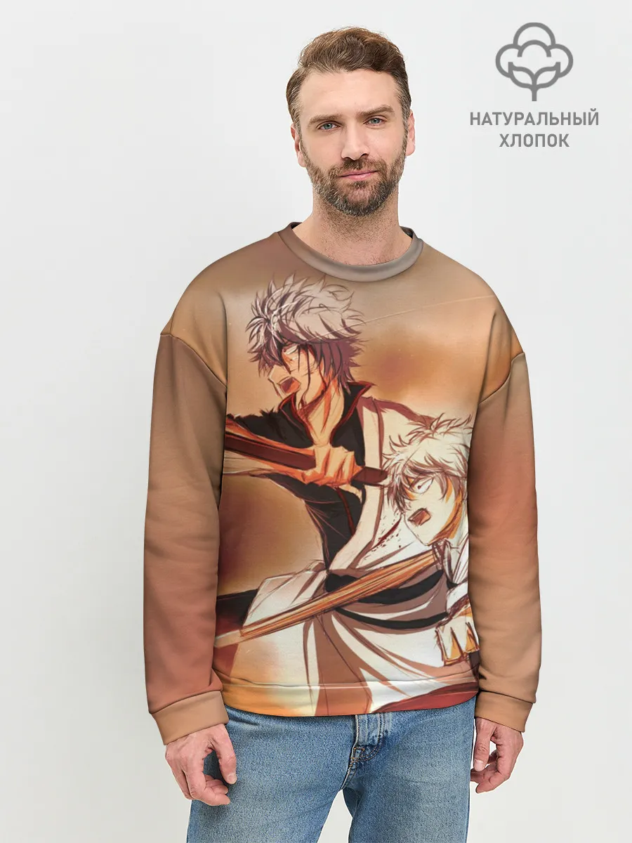 Мужской свитшот базовый / гинтоки саката самурай