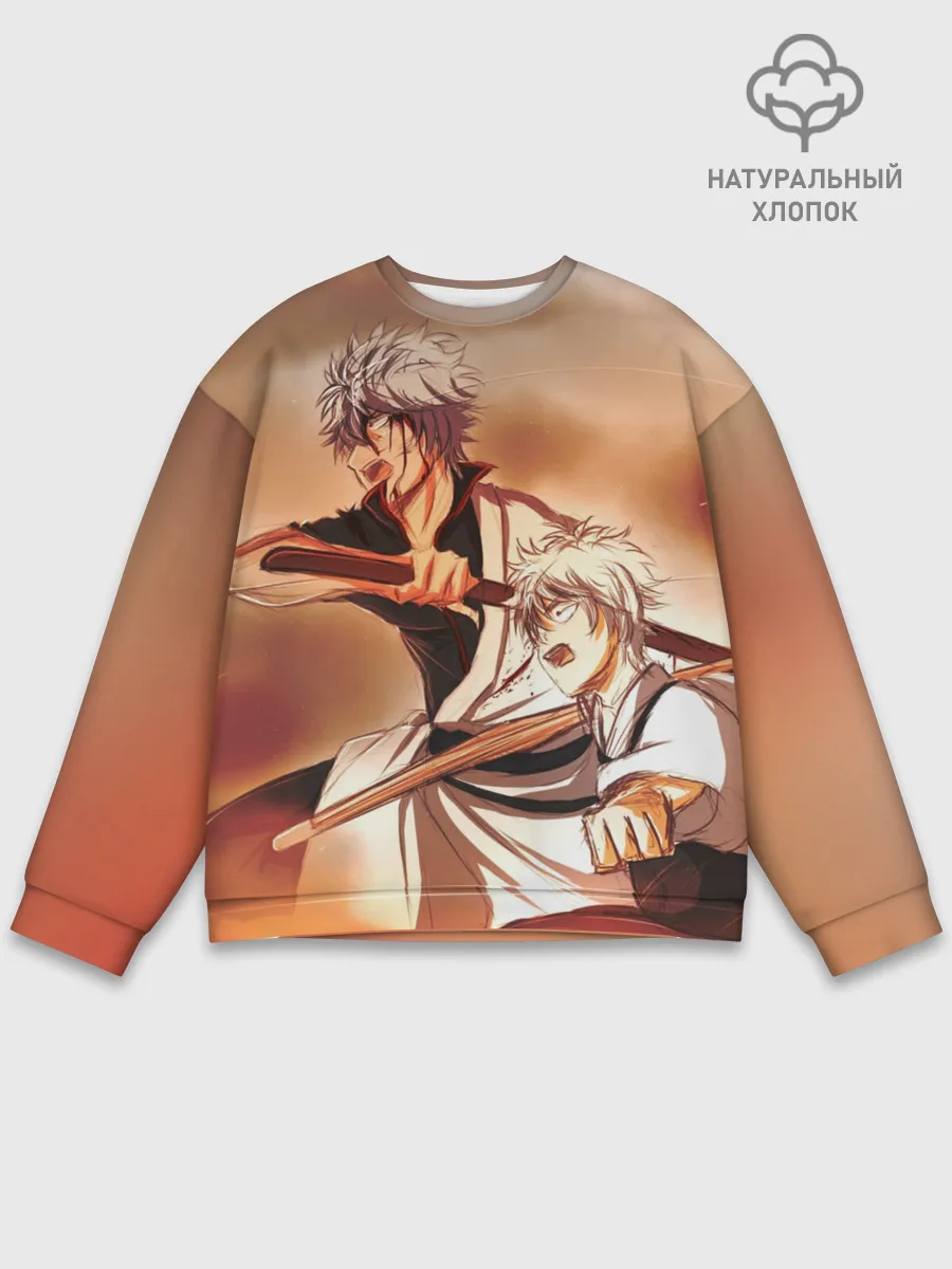 Мужской свитшот базовый / гинтоки саката самурай
