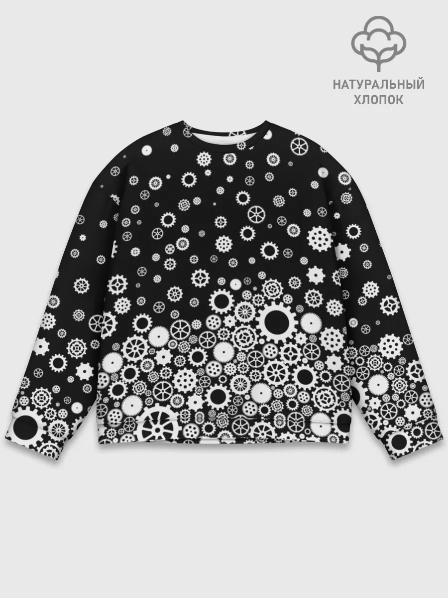 Мужской свитшот базовый / Шестеренки