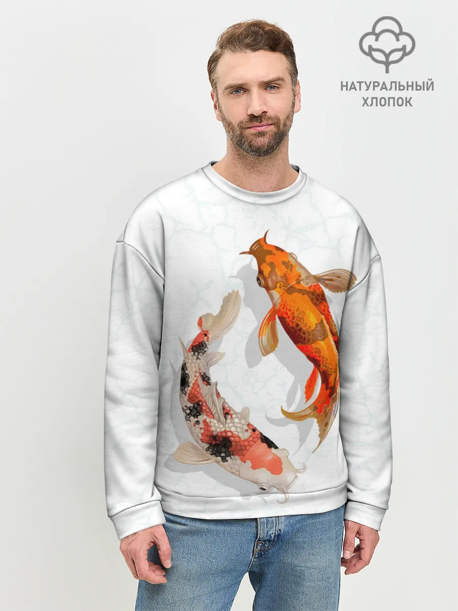 Мужской свитшот базовый / Приношу удачу