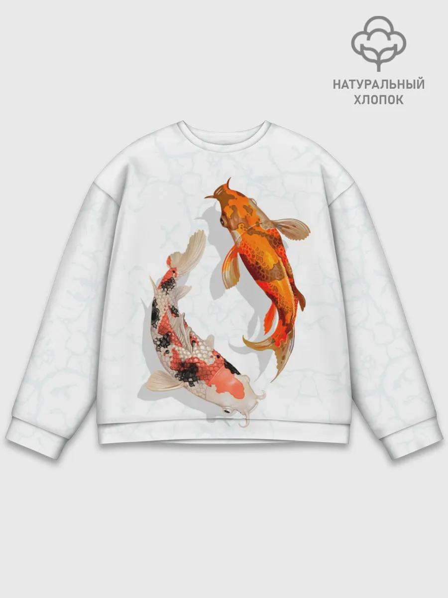 Мужской свитшот базовый / Приношу удачу