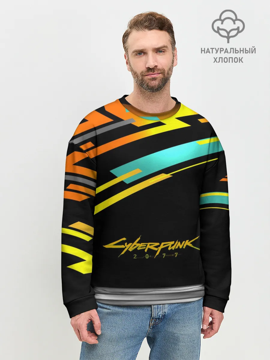 Мужской свитшот базовый / CyberPunk 2077
