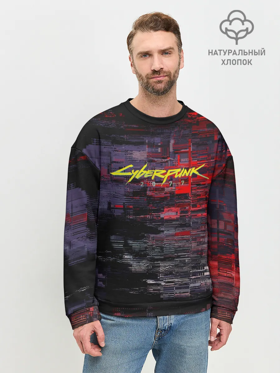 Мужской свитшот базовый / CyberPunk 2077