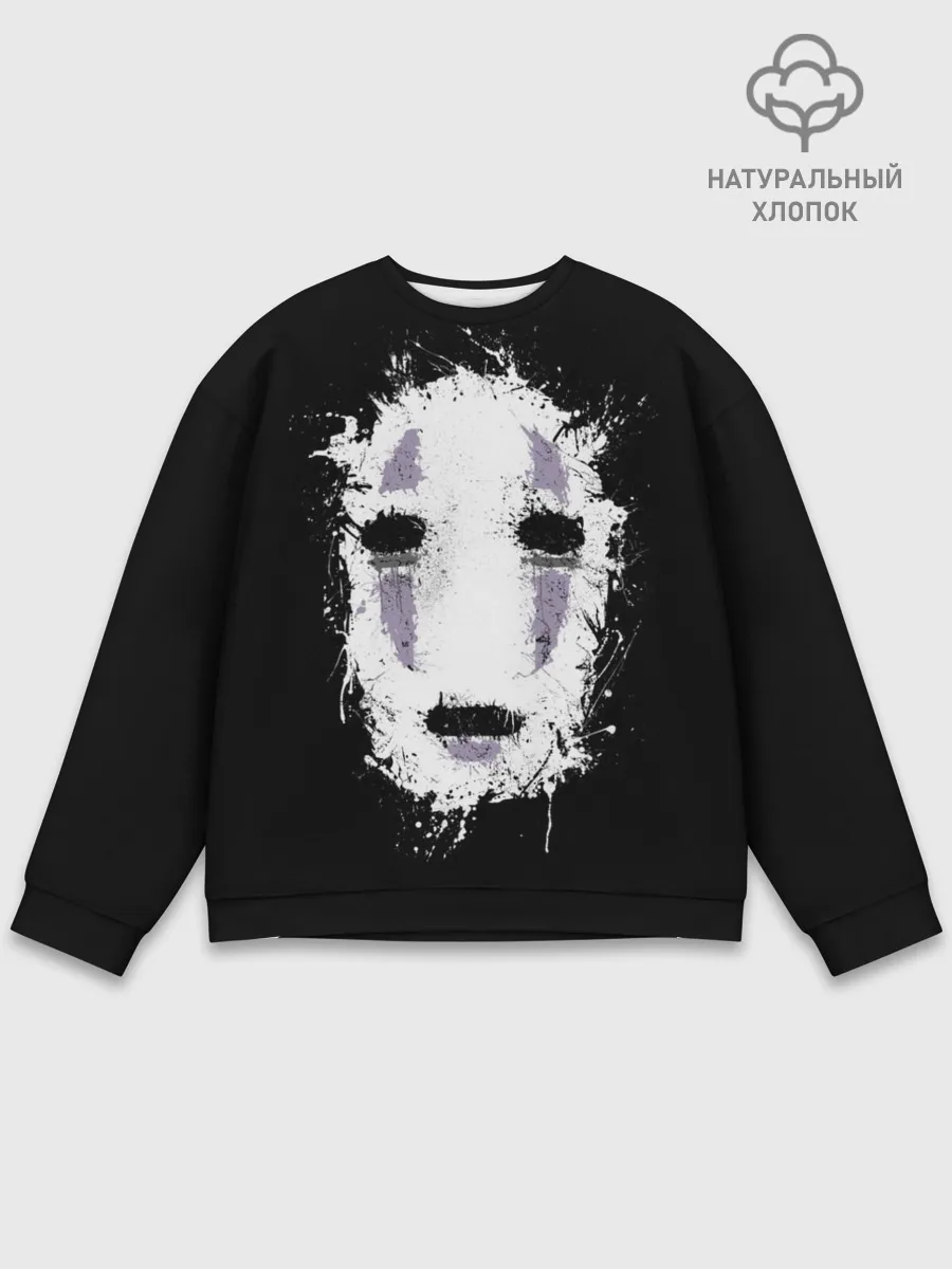 Мужской свитшот базовый / Маска Безымянного бога Каонаси